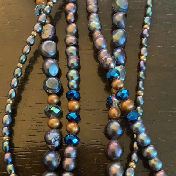 Tri-strand freshwater pearls - Picture 2 of 3